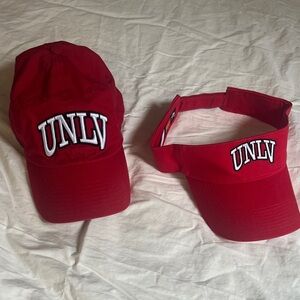 Nike Red UNLV Hat and Visor Set